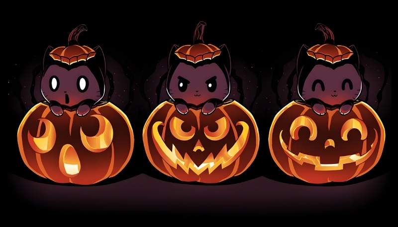 Hình nền Halloween dễ thương cho máy tính Windows và Mac