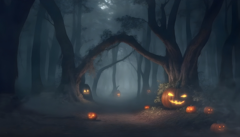 Hình nền Halloween kinh dị 4K cho máy tính xách tay