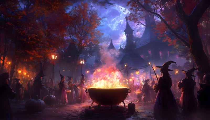 Background Halloween đẹp nhất mang phong cách huyền bí