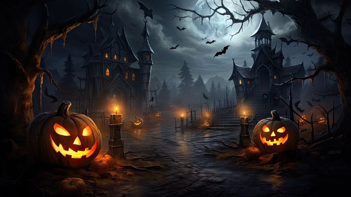 Hình Halloween chủ đề bí ngô