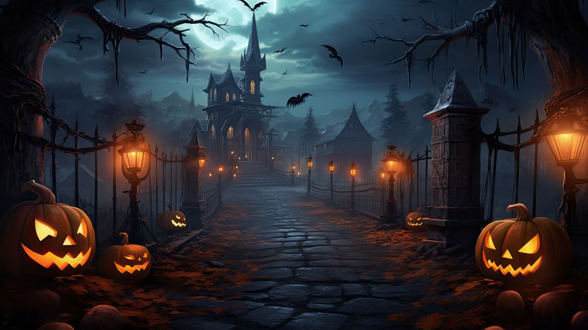 Hình Halloween chủ đề bí ngô