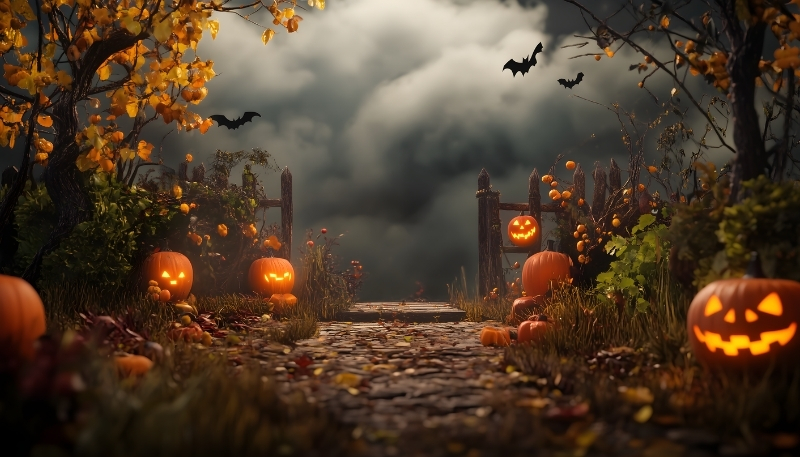 Hình Halloween chủ đề bí ngô