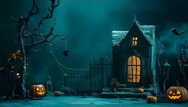 Hình nền Halloween chủ đề bí ngô cho máy tính để bàn