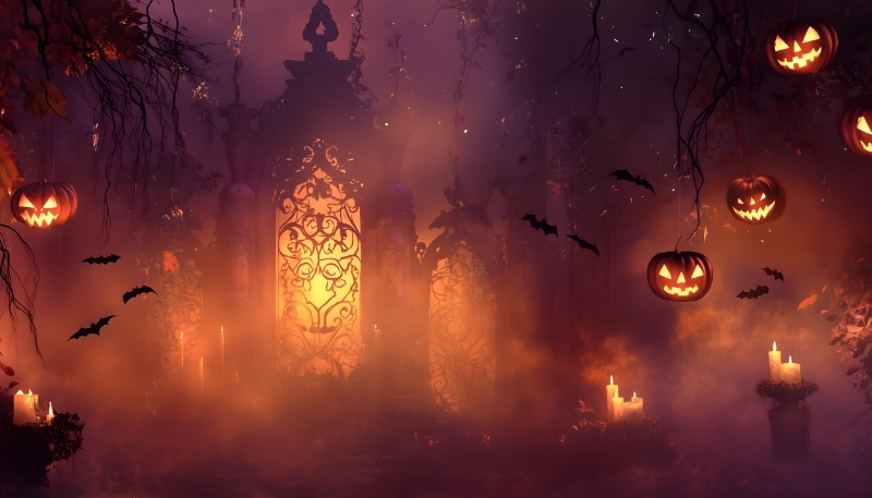 Ảnh nền bí ngô Halloween dễ thương dành cho PC và laptop