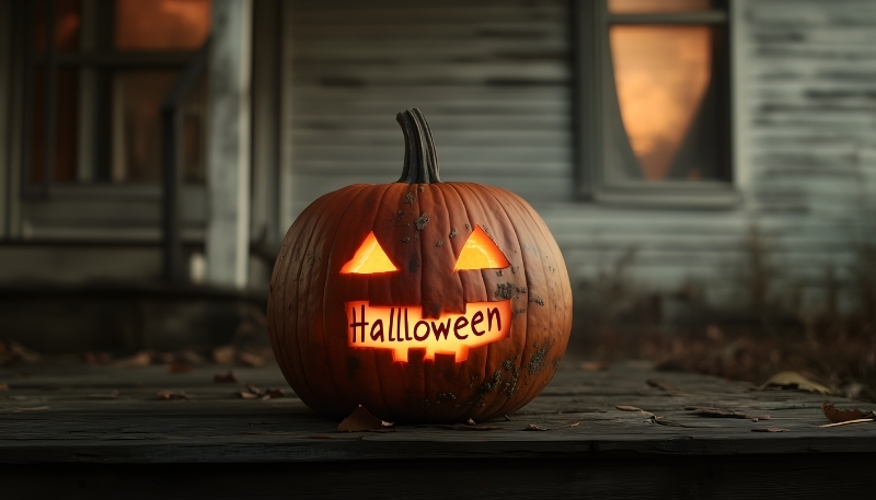 Ảnh nền bí ngô Halloween lung linh cho PC