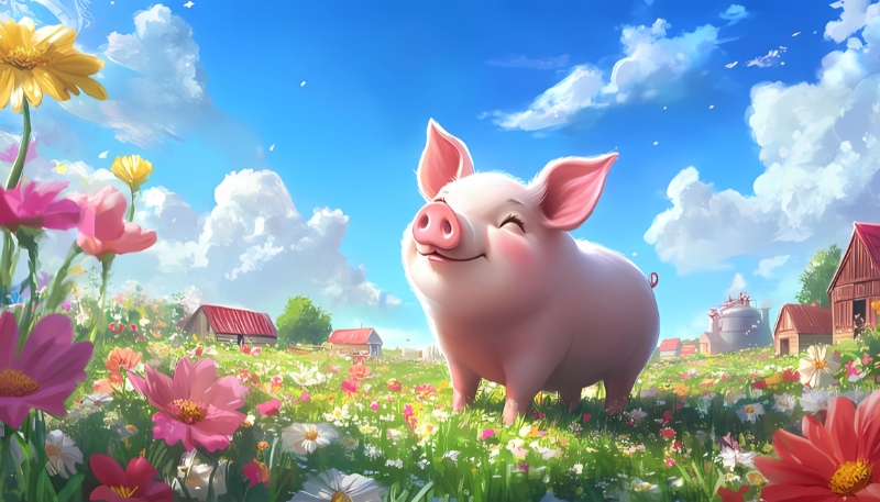 Hình nền con heo HD dành cho laptop