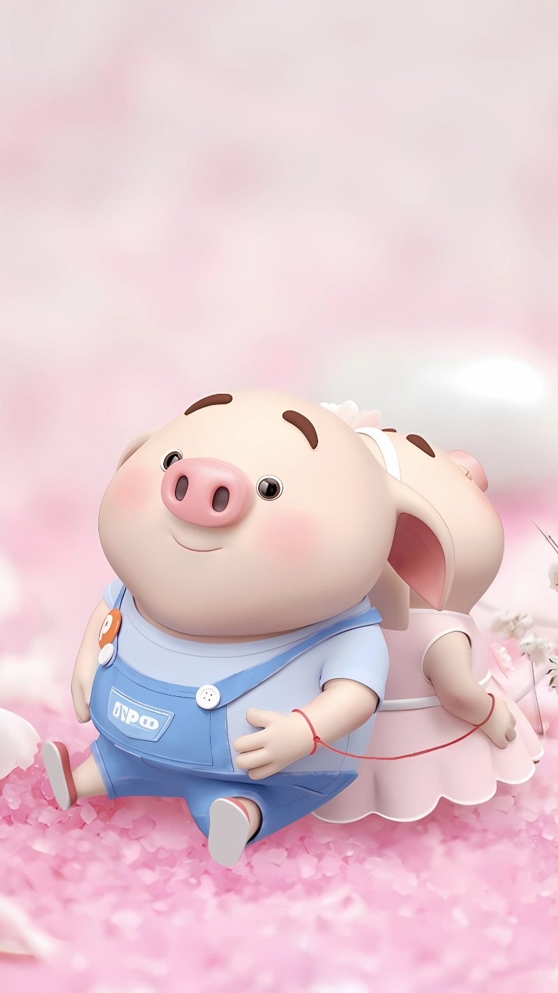 Tải hình nền con heo dễ thương