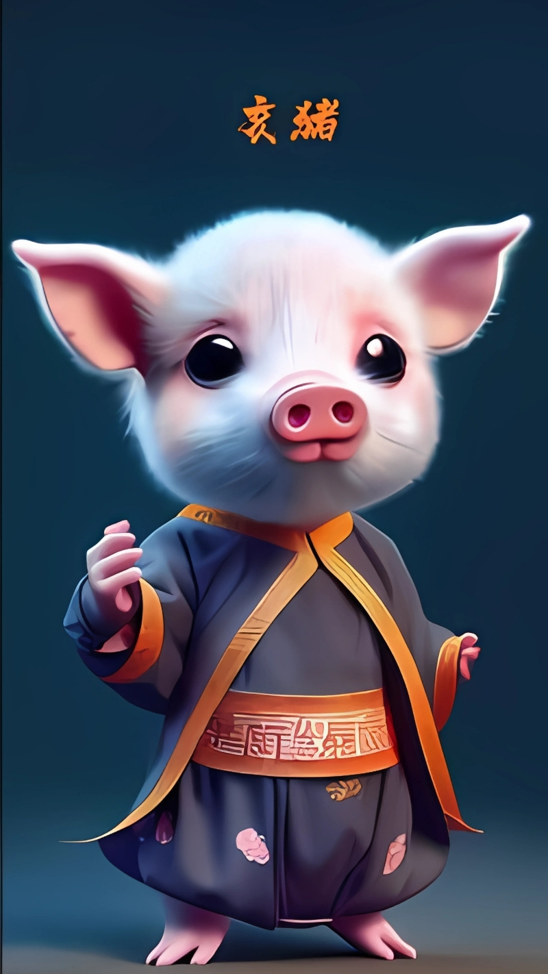 Hình nền con heo cực ngầu 4K