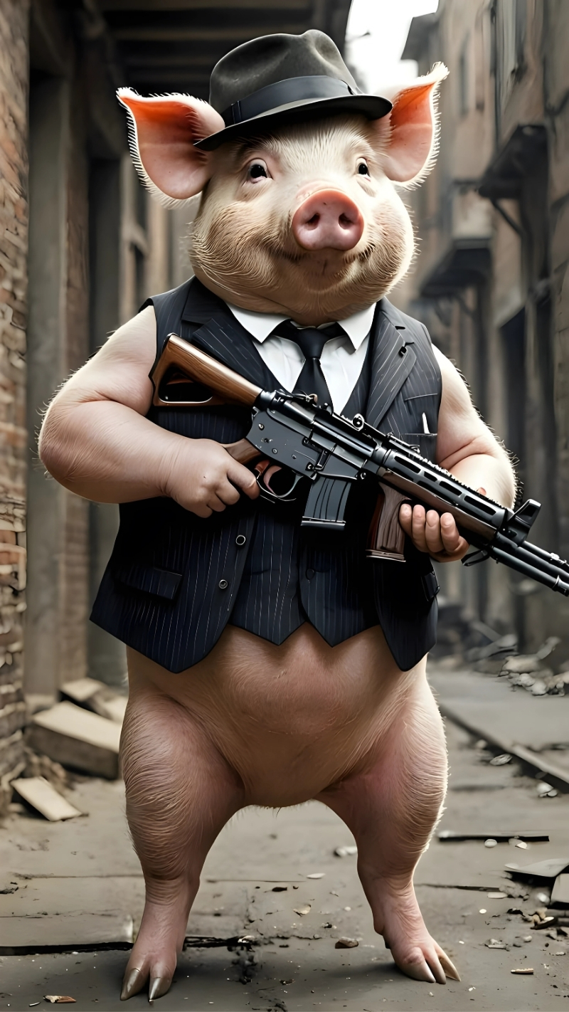 Hình nền con heo ngầu dành cho gamer
