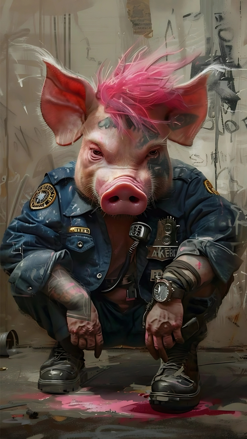 Hình ảnh con heo ngầu làm avatar hoặc profile