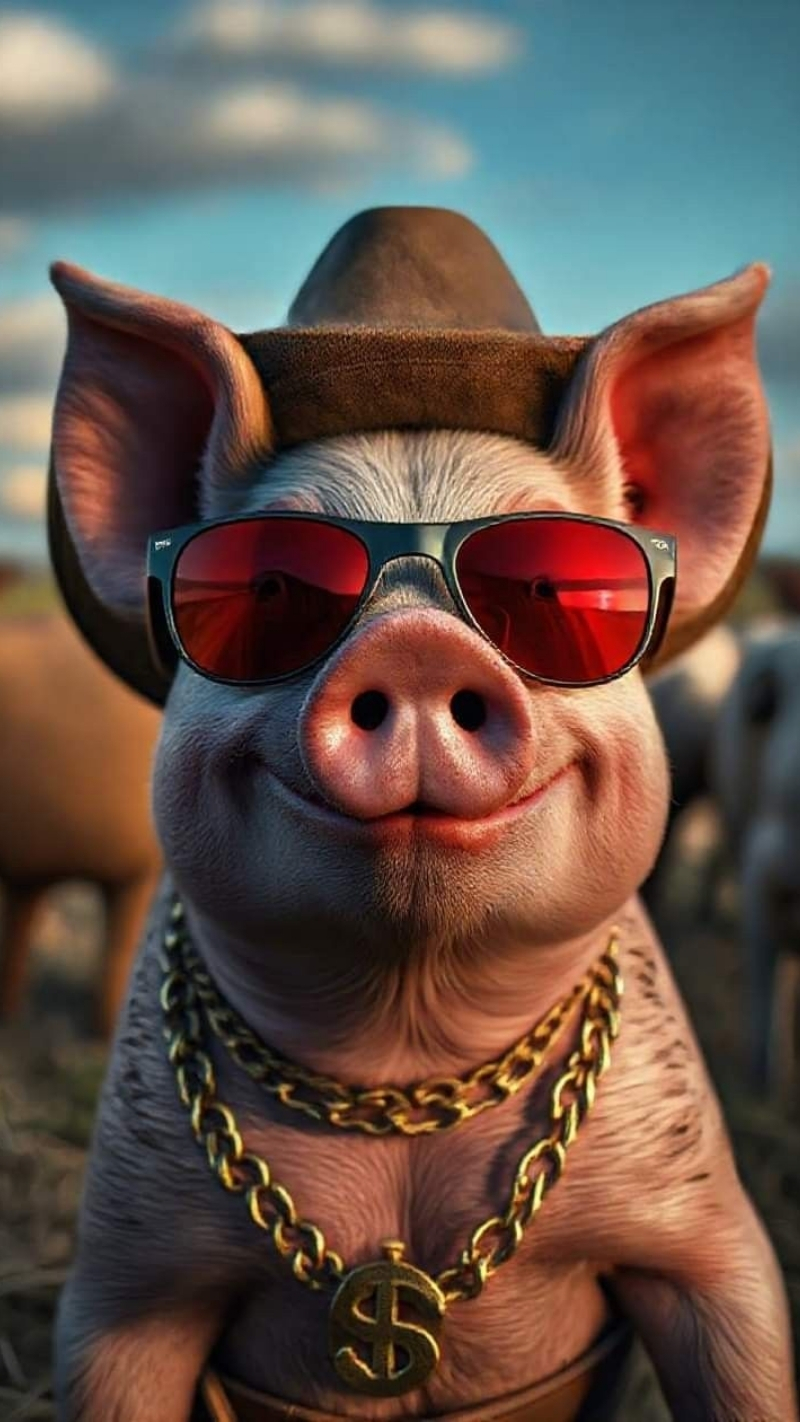 Ảnh nền con heo cực ngầu