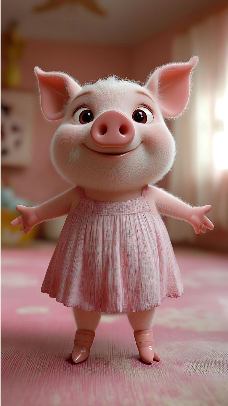 Tải hình nền con heo dễ thương cho máy tính