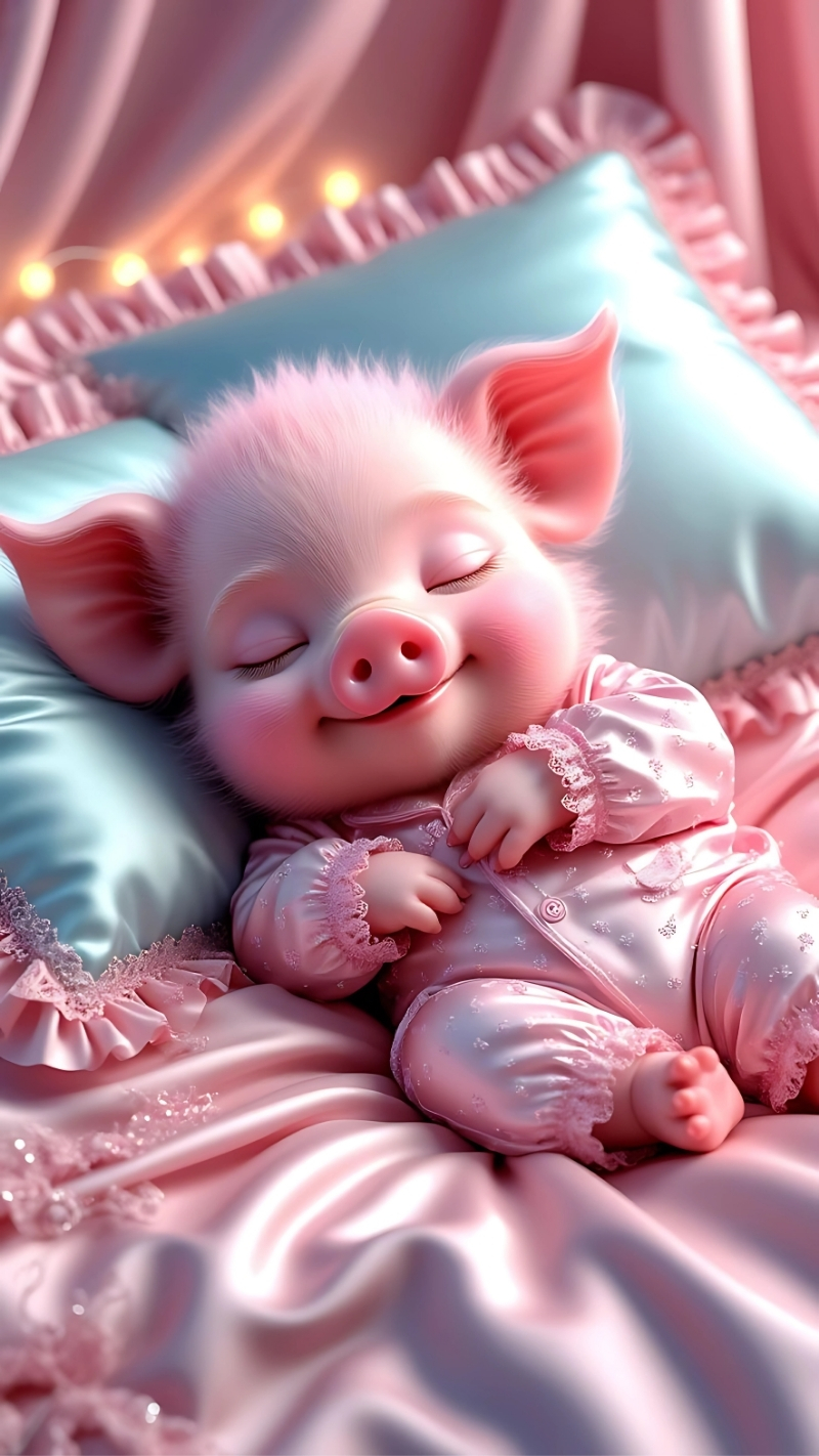 Tải ảnh con heo dễ thương làm background