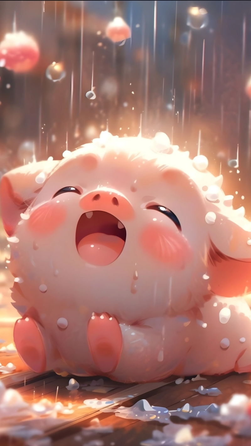 Hình nền con heo hồng