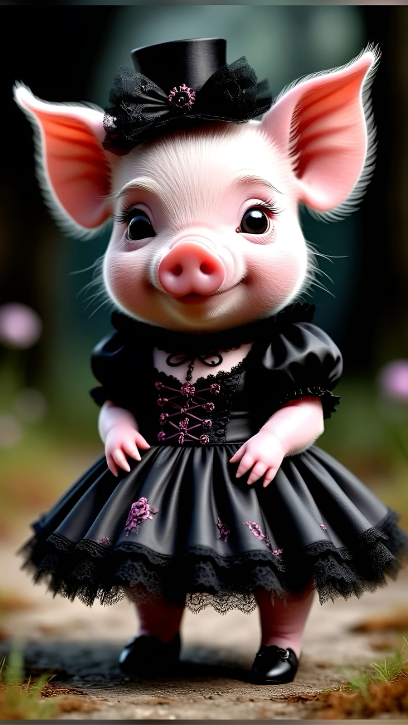 Hình nền con heo cute dễ thương nhất