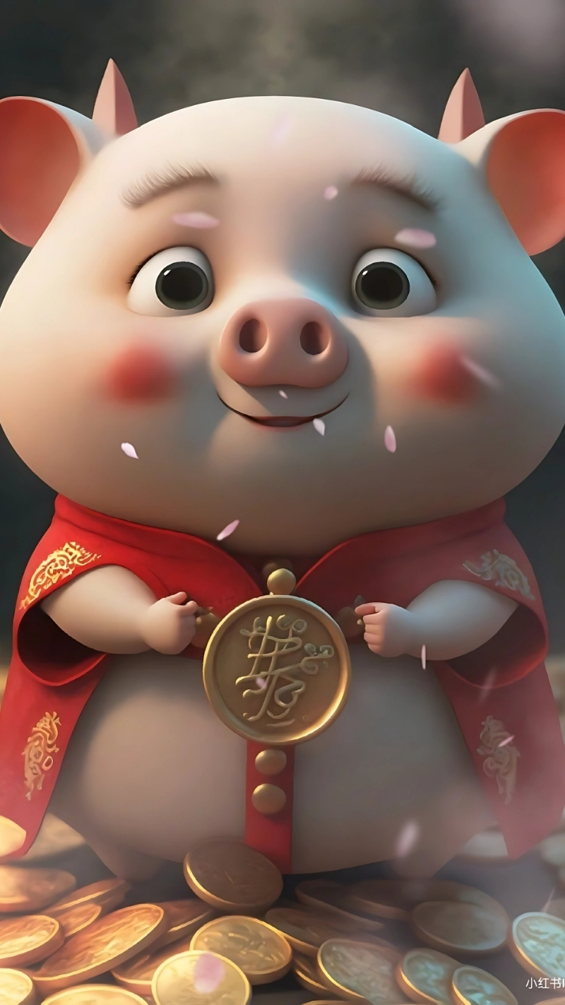 Ảnh con heo may mắn cho PC laptop