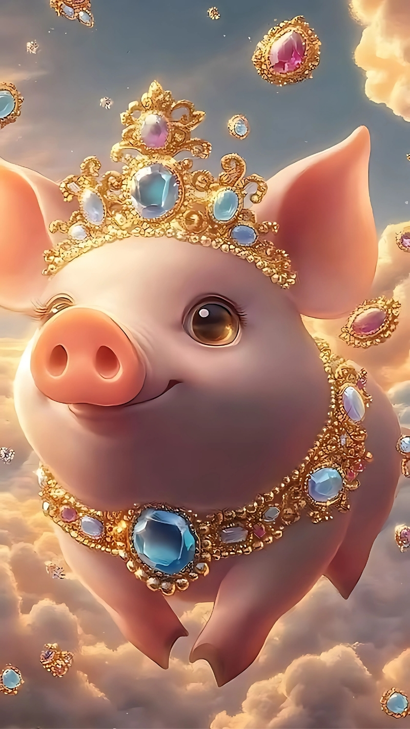 Tải ảnh con heo may mắn miễn phí