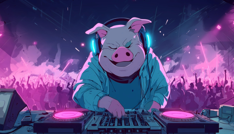 Bộ sưu tập hình nền con heo 3D cực dễ thương