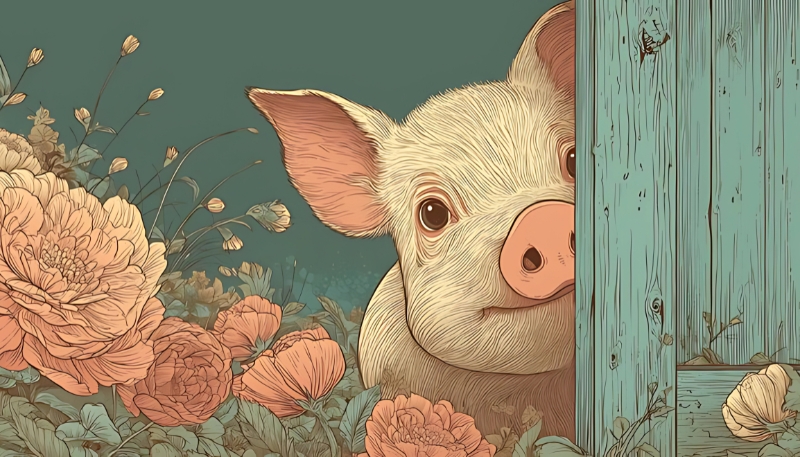 Tải hình nền con heo ngầu đáng yêu cho màn hình