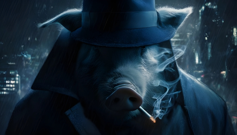 Hình ảnh con heo chibi đáng yêu cho PC