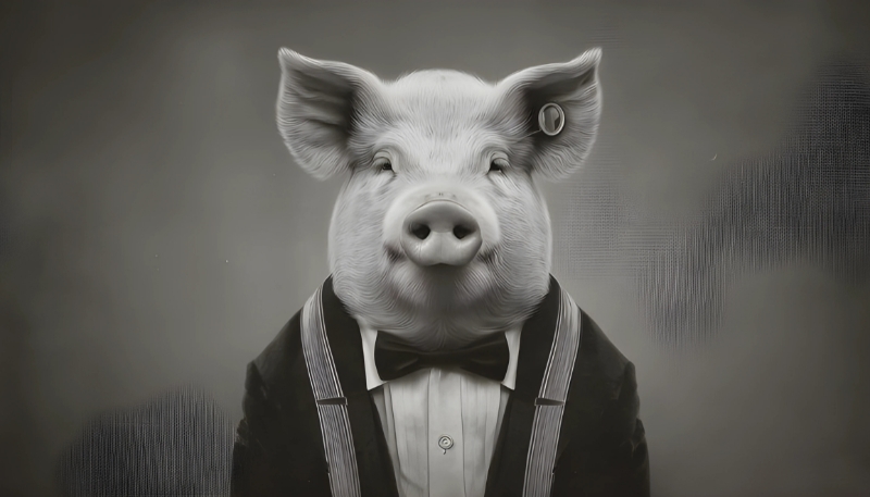 Tải hình nền con heo anime cute cho computer