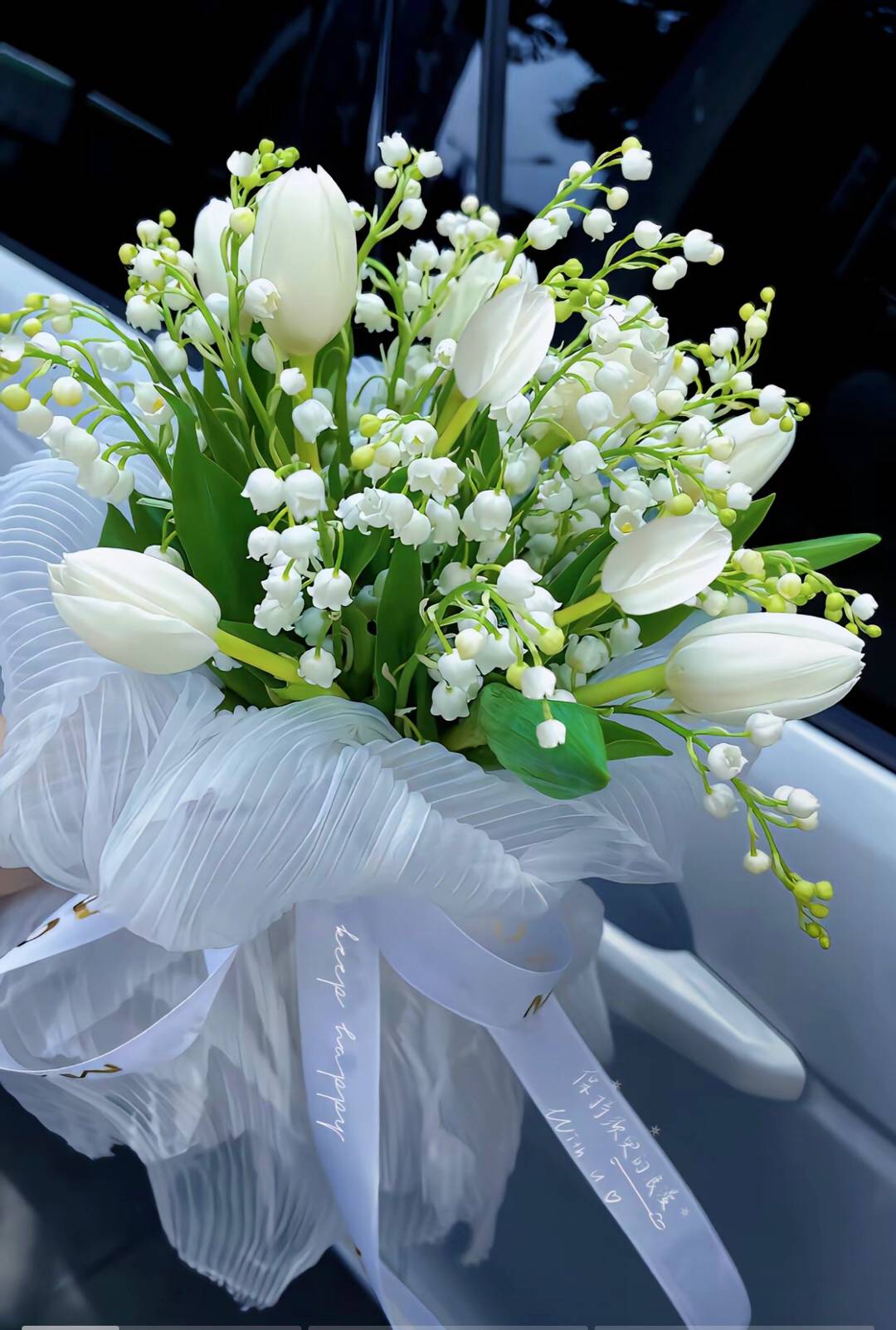 hình nền hoa linh lan trắng