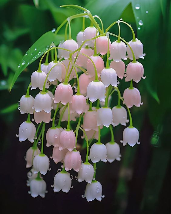 hình nền hoa linh lan hồng