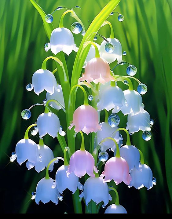 hình nền hoa linh lan xanh dương