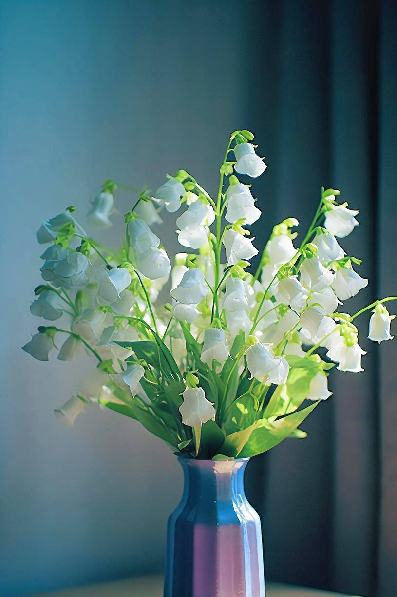 hình nền hoa linh lan màu trắng