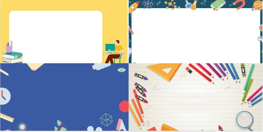 Mẫu background hình nền PowerPoint học tập – giáo dục đẹp, dễ thương