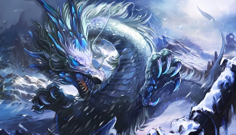 hình nền rồng xanh phong thuỷ