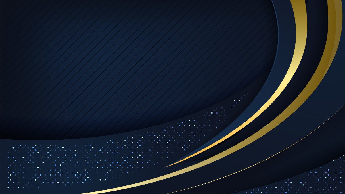 Background xanh kết hợp với màu vàng đen huyền bí