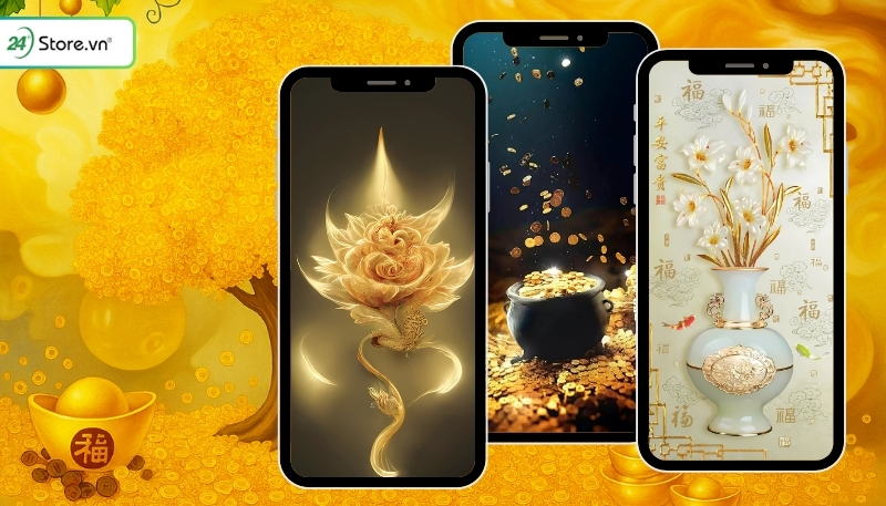 Hình nền may mắn cho mệnh Kim trên điện thoại