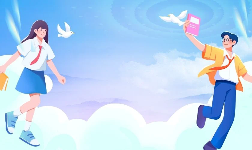 Nền PowerPoint màu xanh dương