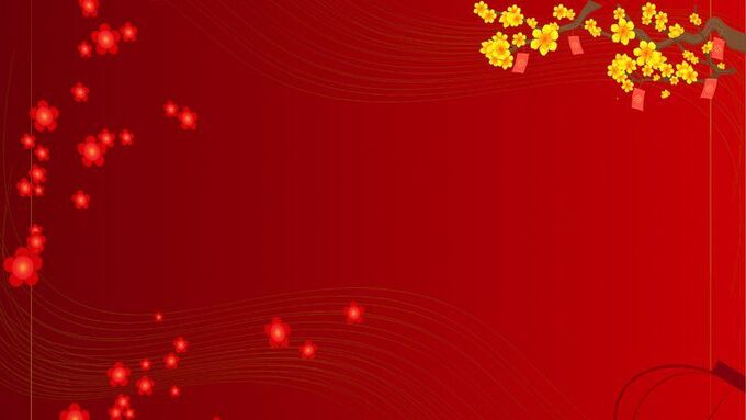 Hình nền background Tết Bính Ngọ 2026 màu đỏ rực rỡ