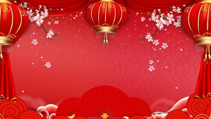 Hình nền background Tết Nguyên Đán 2026 lồng đèn