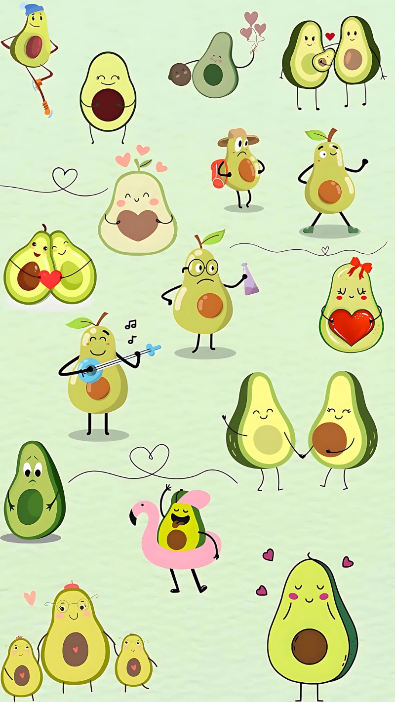 Hình nền hình quả bơ