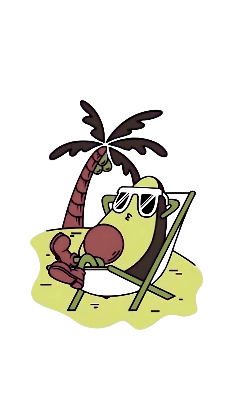 Tải hình nền quả bơ cute