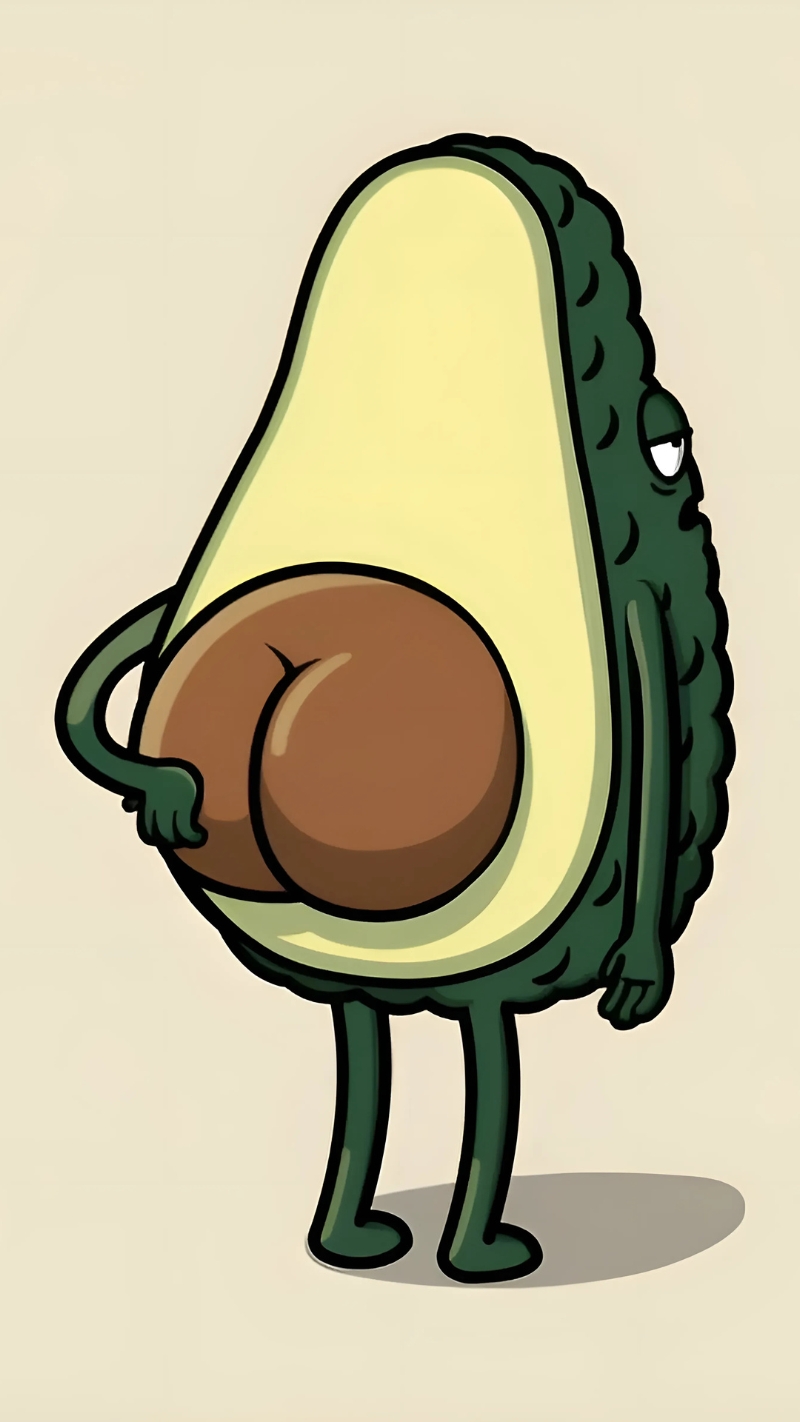 Hình nền quả bơ đau lưng