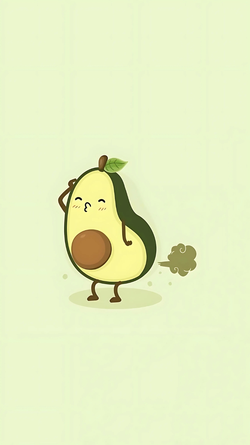 Hình nền quả bơ chill