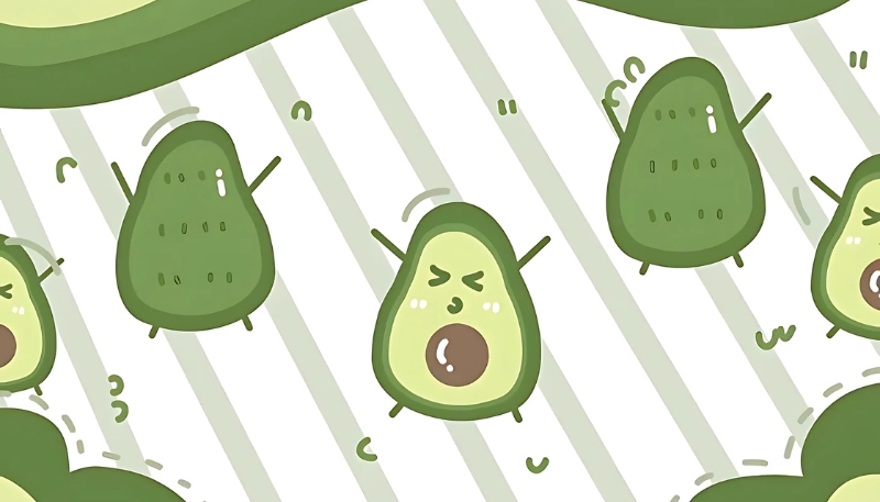 Hình ảnh trái bơ cute