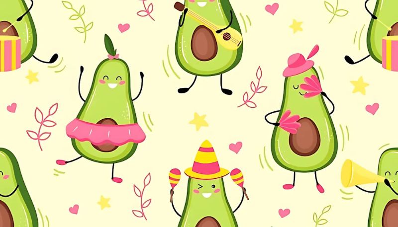 Hình nền quả bơ dành cho máy tính