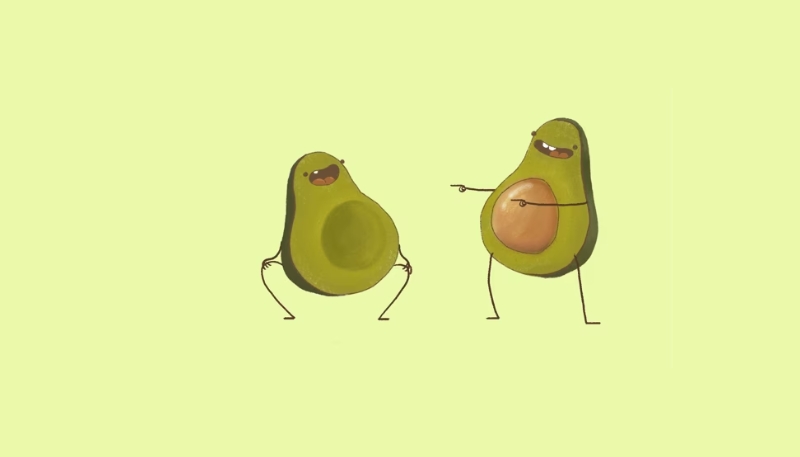 Hình nền quả bơ meme