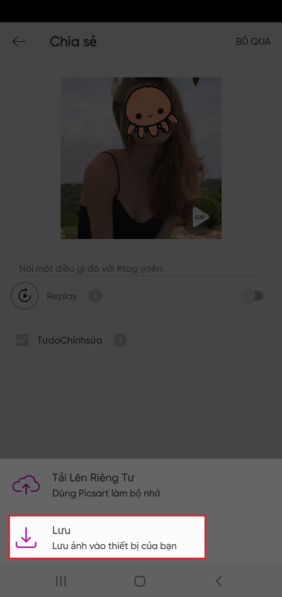 nhấn chọn nút Lưu