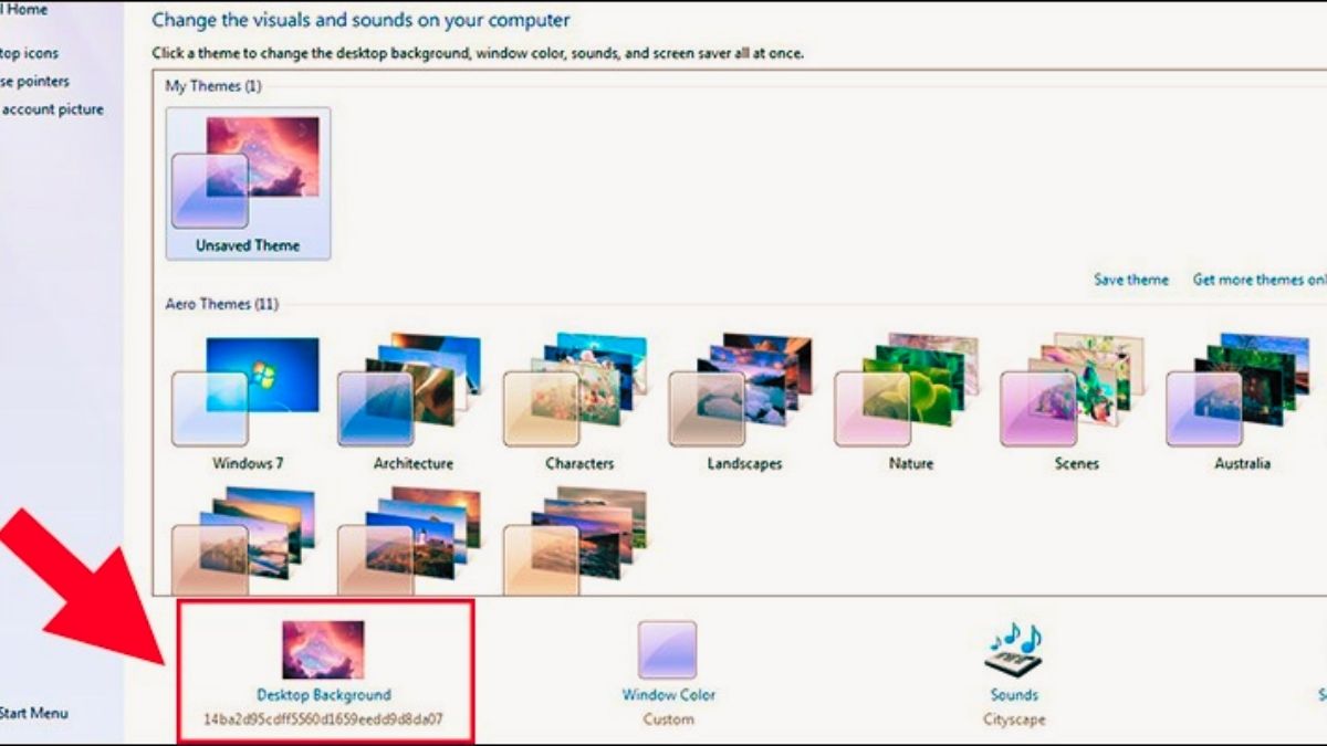 Cách tải và đổi ảnh hình nền máy tính bước 1