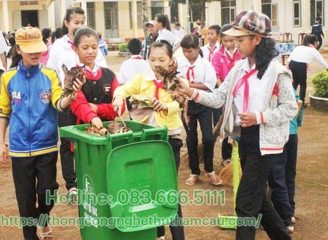 vứt rác đúng nơi quy định