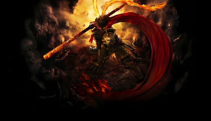 Ảnh nền khỉ vàng 3D đẳng cấp