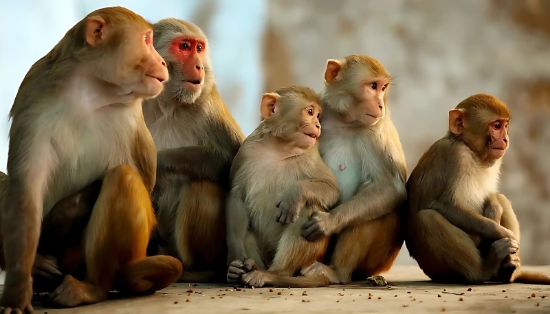 Ảnh nền khỉ 3D chu mỏ kỳ lạ