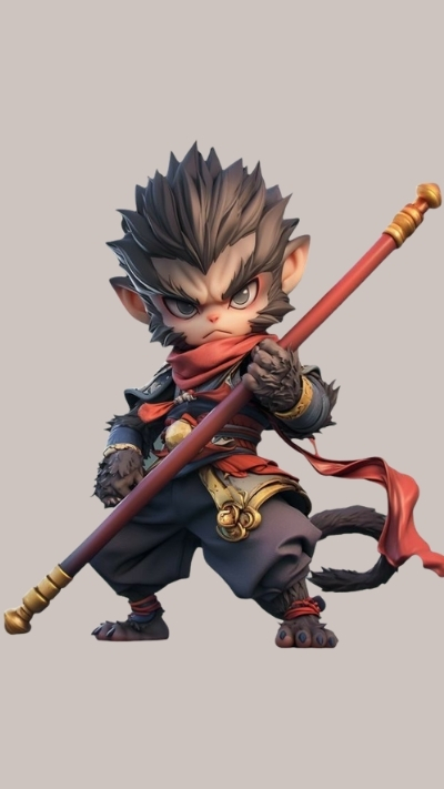 Ảnh nền khỉ 3D cute đẹp huyền ảo