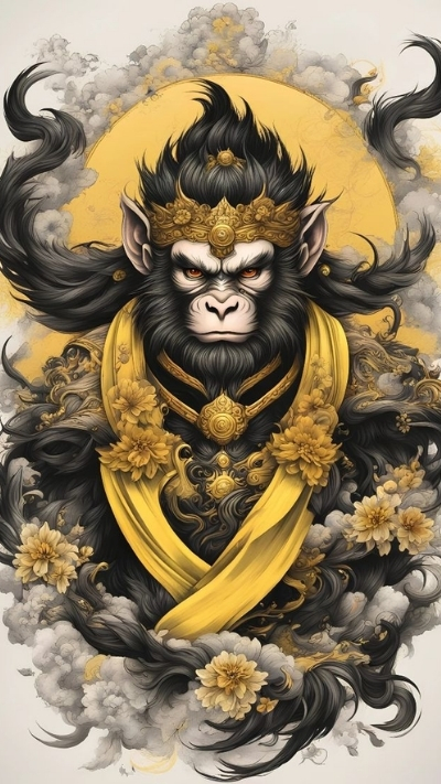 Ảnh nền khỉ 3D ngầu cá tính